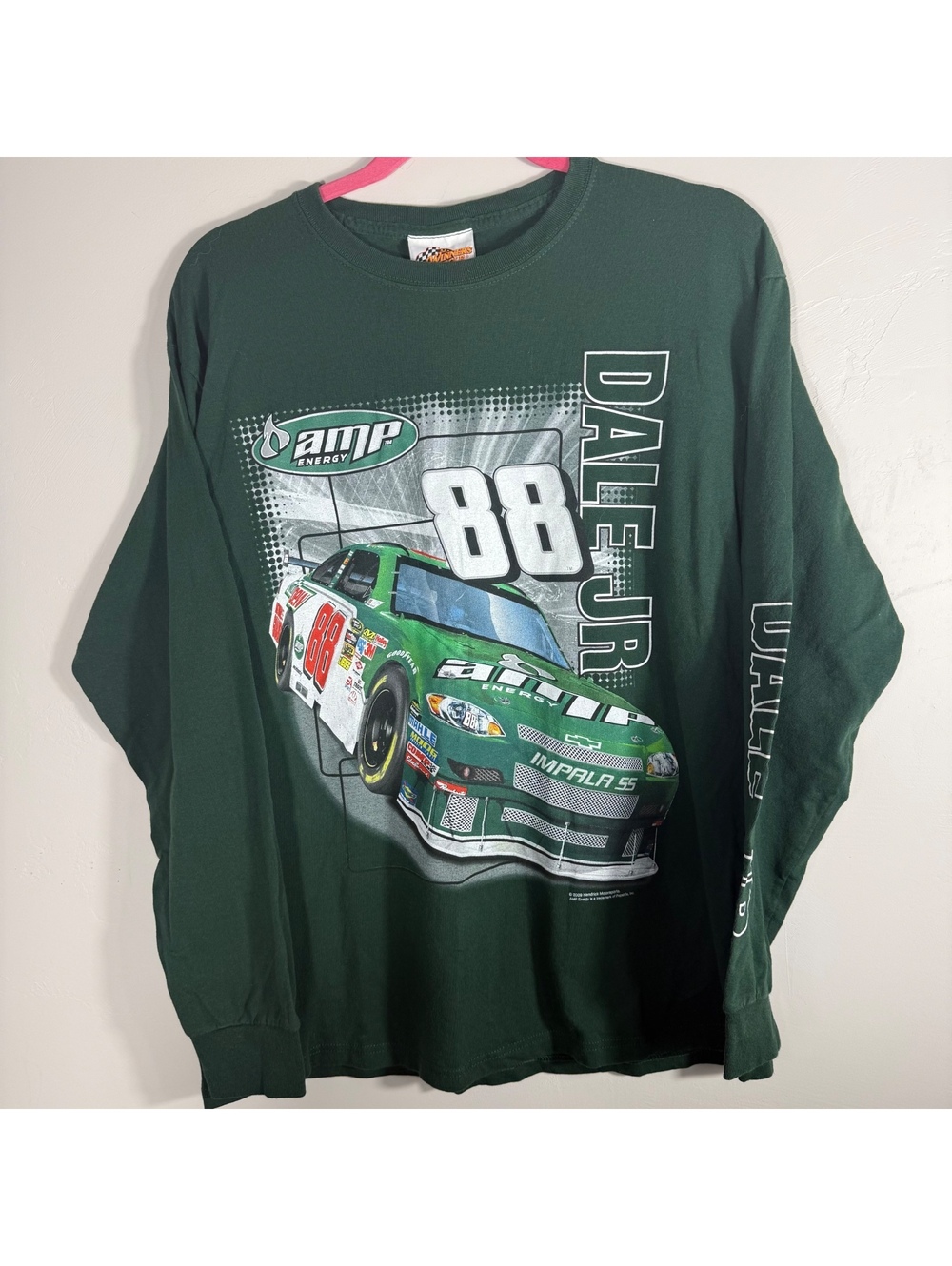 Vintage Winners Circle Dale Earnhardt Jr. #88 AMP Energy NASCAR Long Sleeve | L